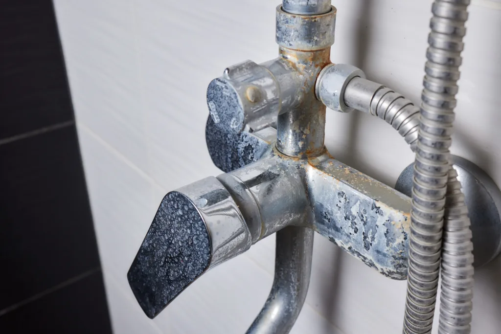 Hard water spots on faucet in Greater Phoenix